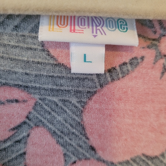 NWOT Lularoe Nicole Tropical Print Dress sz L - Picture 3 of 4